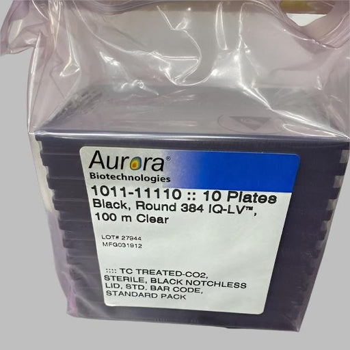 Aurora Microplate 384 Well IQ-LV Black Sealed 40 Plates Lab Consumables::Storage and Culture Plates Aurora