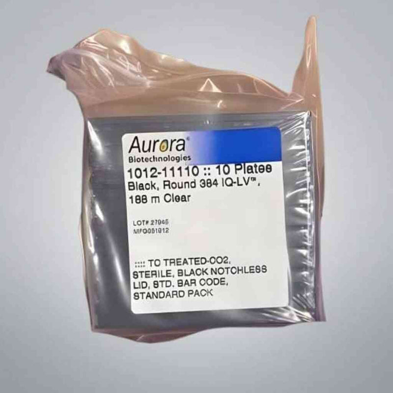 Aurora Microplate 384 Well IQ-LV Black Sterile 20 Plates Petri Dishes/Culture Plates Aurora