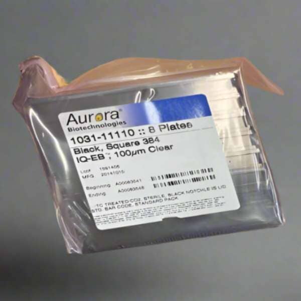 Aurora Microplate 384 Well with Barcode Sterile 16 Plates Petri Dishes/Culture Plates Aurora