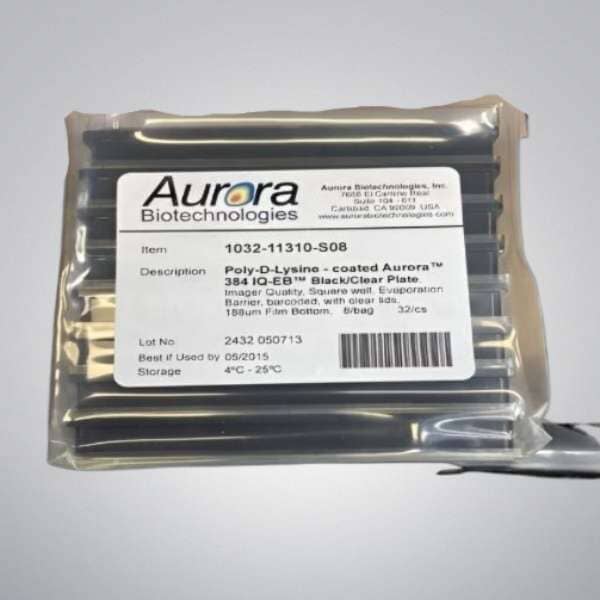 Aurora Microplate with Lid 384 Well Barcoded Sealed 24 Plates Lab Consumables::Storage and Culture Plates Aurora