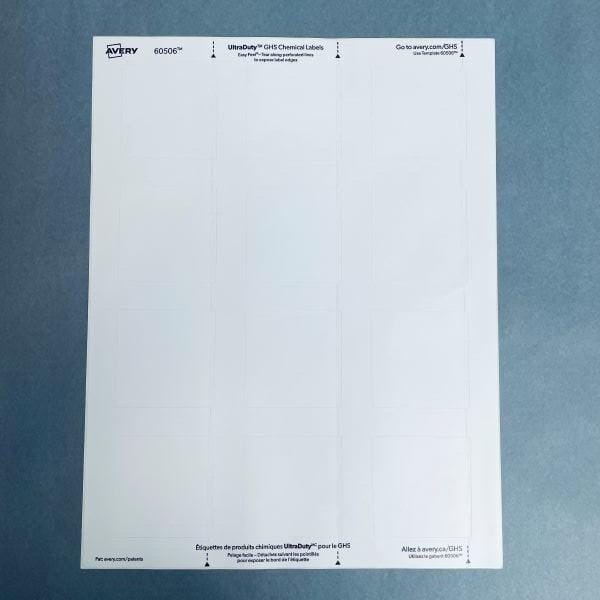 Avery UltraDuty GHS Chemical Labels for Laser Printers 48 Sheets Lab Equipment: Other Lab Equipment Avery