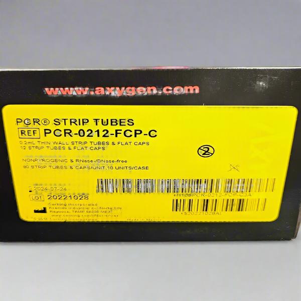 Axygen 12 Tube Strip 0.2 ml with Flat Cap Thin Walled Total of 160 Strips Lab Consumables::Tubes, Vials, and Flasks Corning
