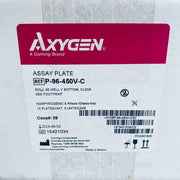 Axygen Assay Microplate 96 Well V Bottom Clear 500 ul Case of 50 Plates Microplates Axygen