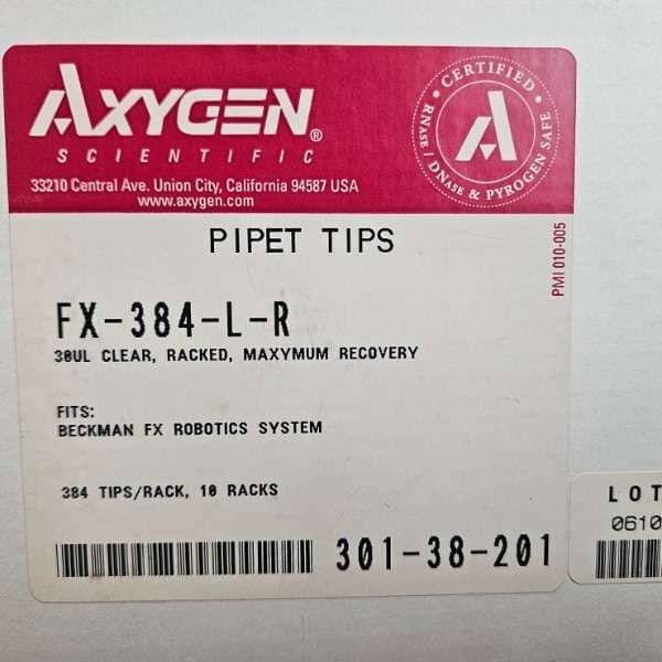 Axygen Pipette Tips 30 ul 19 Racks with 384 Tips Each Pipettes & Pipette Tips Axygen