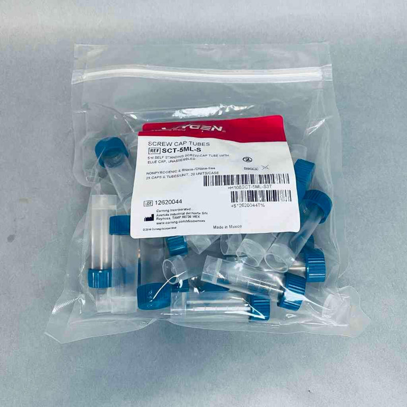 Axygen Tube 5 ml Self Standing with Screw Cap Polypropylene Sealed 11 Packs of 25 Tubes Lab Consumables::Tubes, Vials, and Flasks Axygen