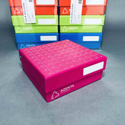 Azenta TruCool Hinged Lid CryoBox 81-Place Multi Colored Pack of 10 Boxes Other Medical & Lab Equipment Azenta