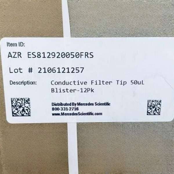 Azer Scientific Pipette Tip 50 ul Tecan-Compatible Conductive Filtered 60 Racks Pipettes Azer Scientific
