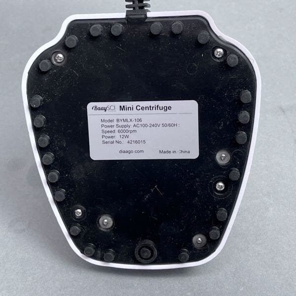 BaaySci Mini Centrifuge Blue Cover with PCR Tube Rotor and Power Cord Centrifuges BaaySci