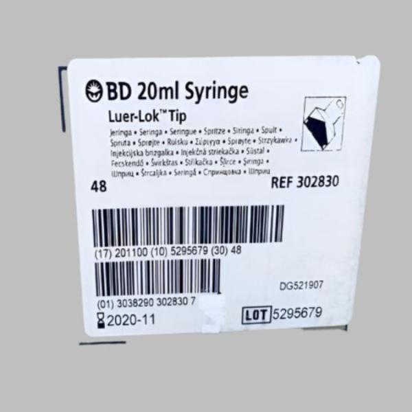 BD Luer Lock Tip Syringe 20 ml PP 2 Pack of 48 Syringes Other Becton Dickinson