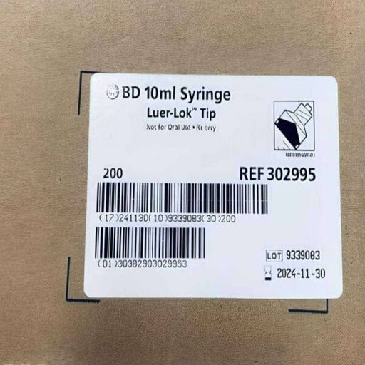 BD Syringe 10 ml Luer Lock Tip 2 Packs of 200 Syringes each Other BD