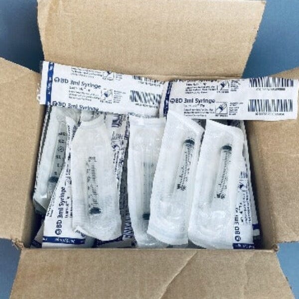 BD Syringe 3 ml Luer Lock Tip 1 box of 100 Syringes Other Falcon