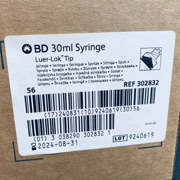 BD Syringe 30 ml Luer Lock Total of 112 Syringes Other Becton Dickinson