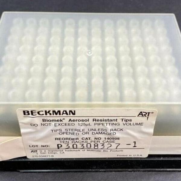 Beckman Coulter 14050 Pipette Tips P250 125ul Sterile Sealed Rack of 96 Biomek Pipettes & Pipette Tips Beckman Coulter Biomek