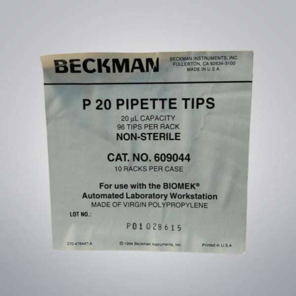 Beckman Coulter 609044 Pipette Tips P20 20ul 8 Racks for Biomek FX Pipettes & Pipette Tips Beckman Coulter