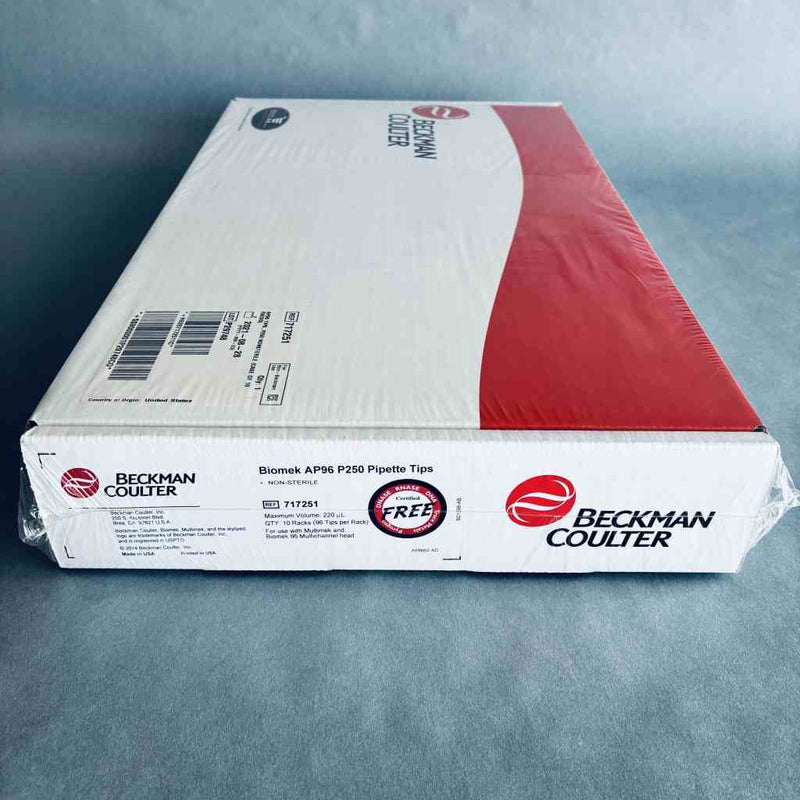 Beckman Coulter Biomek Pipette Tips P250 Non-Sterile 220 ul 50 Racks with 96 Tips Pipets & Pipette Tips Beckman Coulter