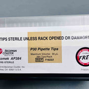 Beckman Coulter Pipette Tip AP384 P30 30 ul 10 Racks with 384 Tips Each Pipets & Pipette Tips Beckman Coulter