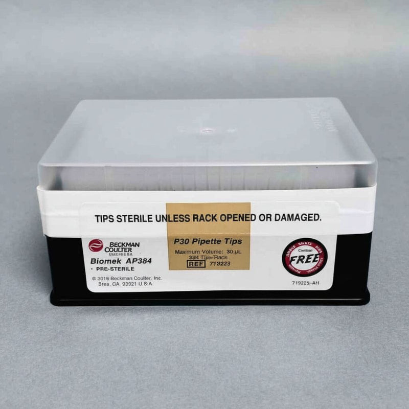 Beckman Coulter Pipette Tip AP384 P30 30 ul 10 Racks with 384 Tips Each Pipets & Pipette Tips Beckman Coulter