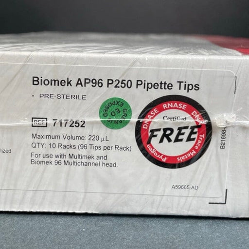 Beckman Coulter Pipette Tips 250 ul 50 Racks with 96 Tips Each for Biomek Pipettes & Pipette Tips Beckman Coulter