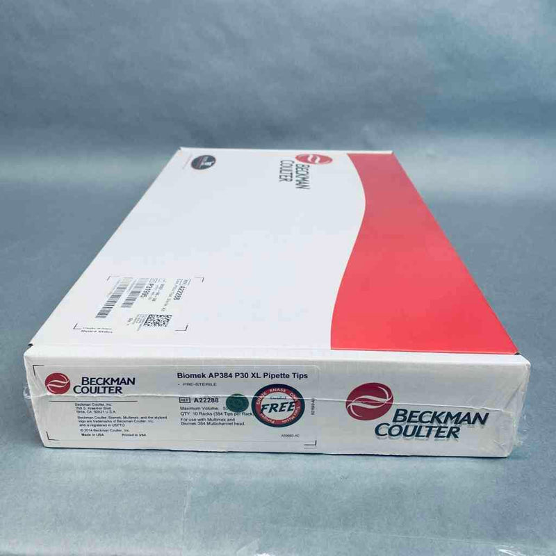 Beckman Coulter Pipette Tips AP384 P30XL 50ul Sealed Case of 3840 Tips Pipets & Pipette Tips Beckman Coulter