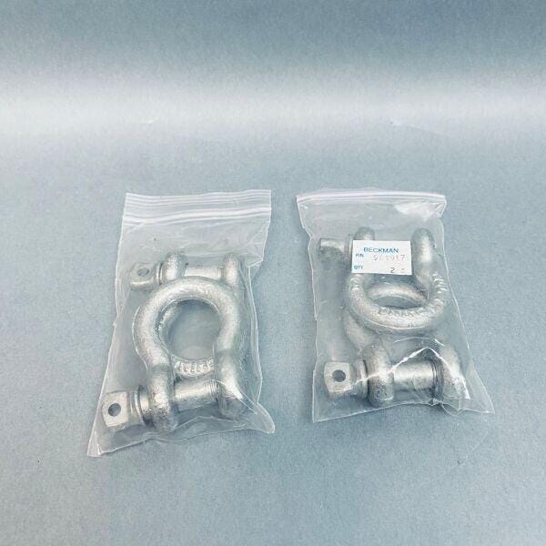 Beckman Lifting Hoist Shackle Willit 3/8 in. Pack of 4 Shackles Other Beckman