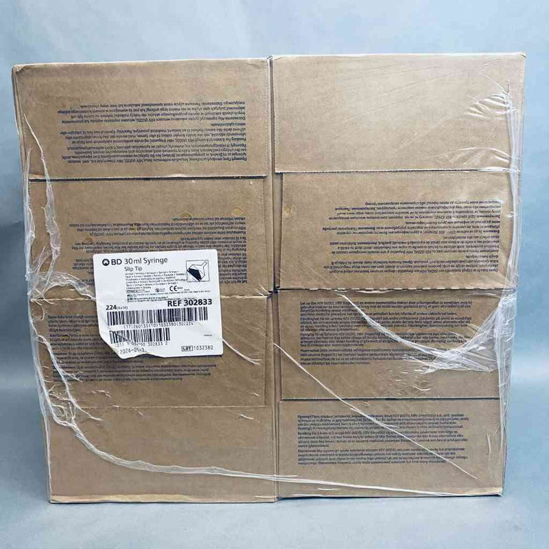 Becton Dickinson Slip Tip Syringe 30 ml Case of 224 Syringes Luer Becton Dickinson
