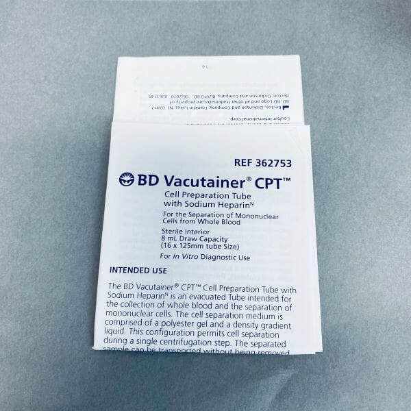 Becton Dickinson Vacutainer CPT 8 ml Case of 60 Tubes Blood Collection Tubes Becton Dickinson