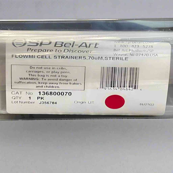 Bel-Art Flowmi Cell Strainer 70 um Sterile 100 Strainers Filters Bel-Art