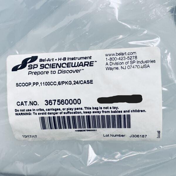 Bel-Art Sampling Scoop 1100 ml PP Total of 4 Scoops Other Medical & Lab Equipment Bel-Art