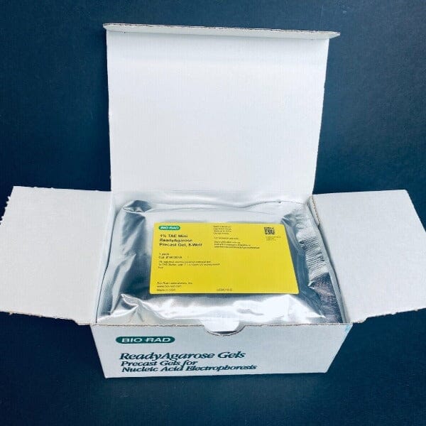 Bio-Rad TAE Mini Gel 1% Precast ReadyAgarose 8 Well Total of 5 Gels Other Bio-Rad