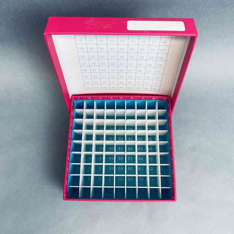 Biocision Freezer Box TruCool Pink Hinged Case of 50 Freezer Racks Tube Racks Biocision