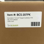 Biocision Freezer Box TruCool Pink Hinged Case of 50 Freezer Racks Tube Racks Biocision