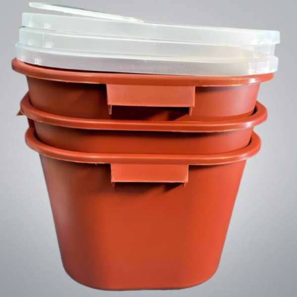 Biohazard Sharps Container 8 Gallon with Funneled Vertical Drop Lid Lot of 3 Sharps Containers Unbranded