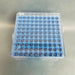 Biologix CryoKING Cryogenic Storage Boxes Blue 100 Well Case of 12 Boxes Tube Racks Biologix