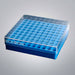 Biologix CryoKING Cryogenic Storage Boxes Blue 100 Well Case of 12 Boxes Tube Racks Biologix