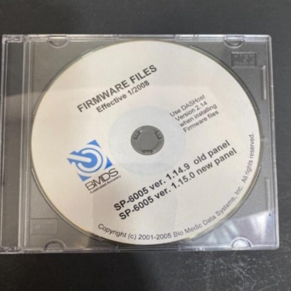 Biomedic Data Systems Firmware v1.14.9 and v1.15.0 Other Bio Medic Data System