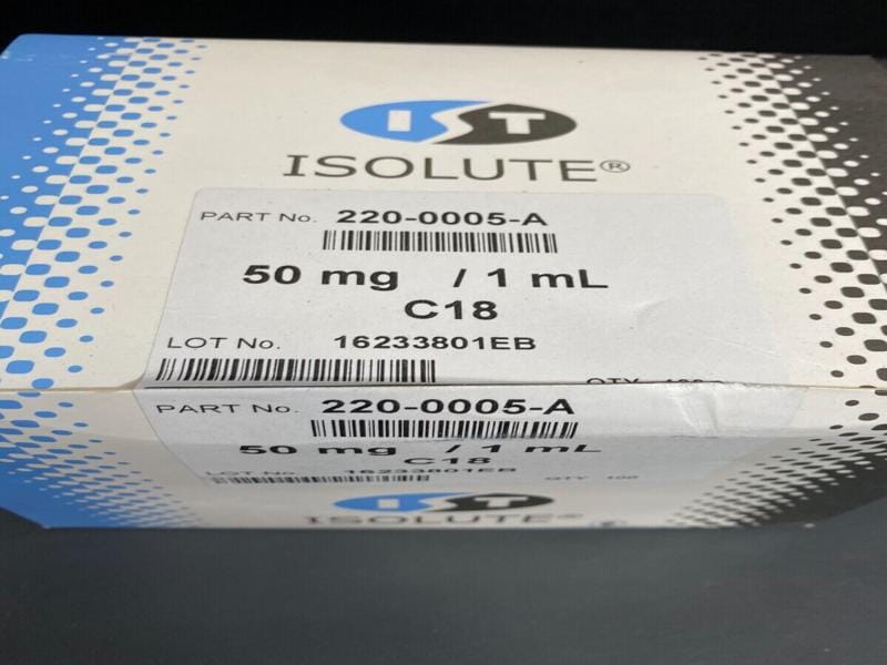 Biotage ISOLUTE C18 SPE Column 50 mg Sealed 100 Columns Filters Biotage