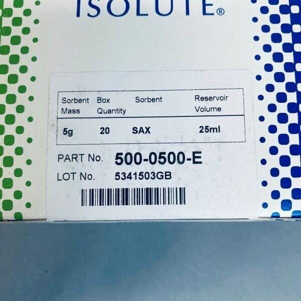 Biotage Isolute SAX Column 5 g 25 ml Pack of 20 Columns Chromatography Columns & Reservoirs Biotage