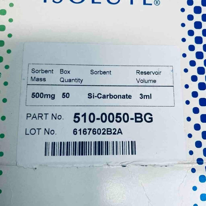 Biotage Isolute Si-Carbonate Column 500 mg / 3 ml Pack of 20 Columns Chromatography Columns & Reservoirs Biotage