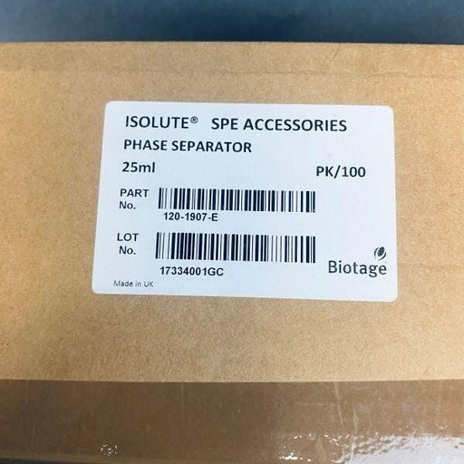 Biotage Isolute SPE Phase Separator 25 ml Pack of 100 Separators Filters Biotage