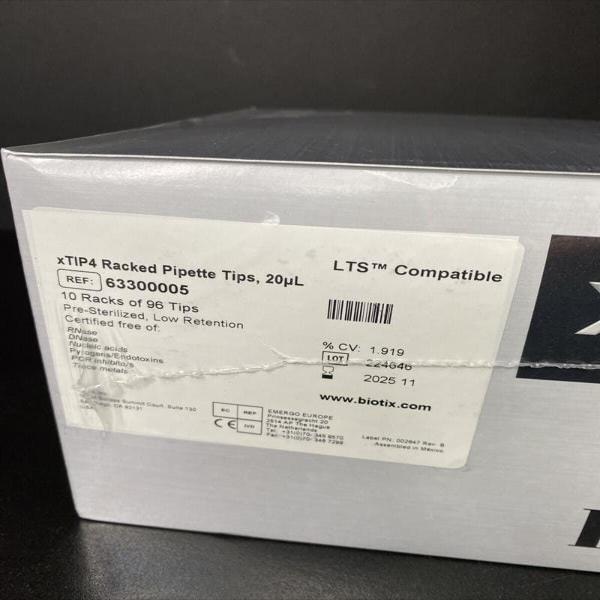 Biotix Pipette Tips 20 ul for LTS Low Retention Unfiltered — Life ...