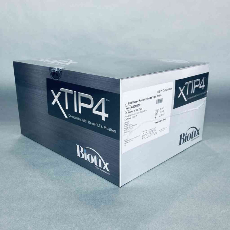 Biotix Pipette Tips XTIP4 200 ul Low Retention Rainin LTS Compatible Filtered Sterile Case of 50 Racks Pipets & Pipette Tips Biotix