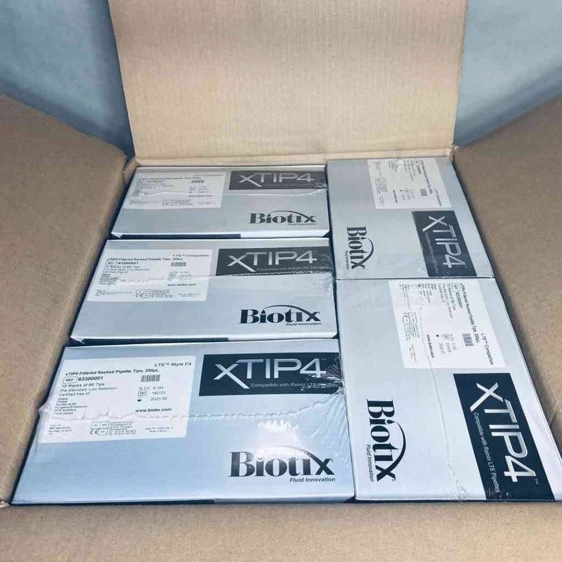 Biotix Pipette Tips XTIP4 200 ul Low Retention Rainin LTS Compatible Filtered Sterile Case of 50 Racks Pipets & Pipette Tips Biotix