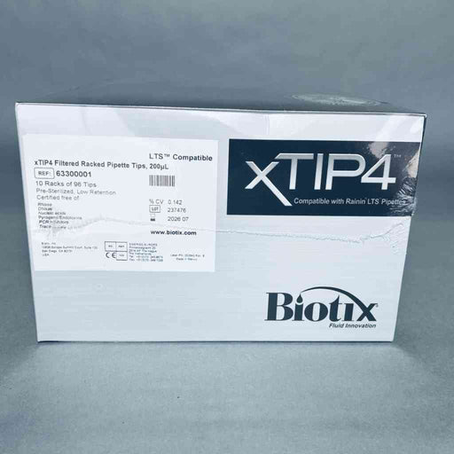 Biotix Pipette Tips XTIP4 200 ul Low Retention Rainin LTS Compatible Filtered Sterile Case of 50 Racks Pipets & Pipette Tips Biotix