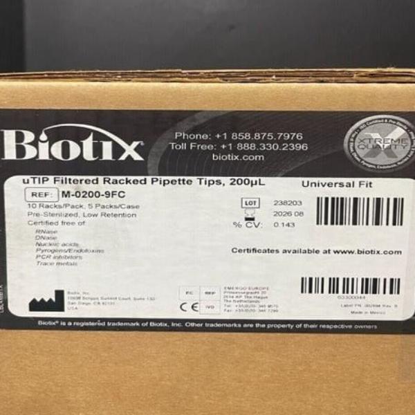 Biotix Universal Pipette Tips 200 ul Filtered Case of 50 Racks with 96 Tips Each Pipettes & Pipette Tips Biotix