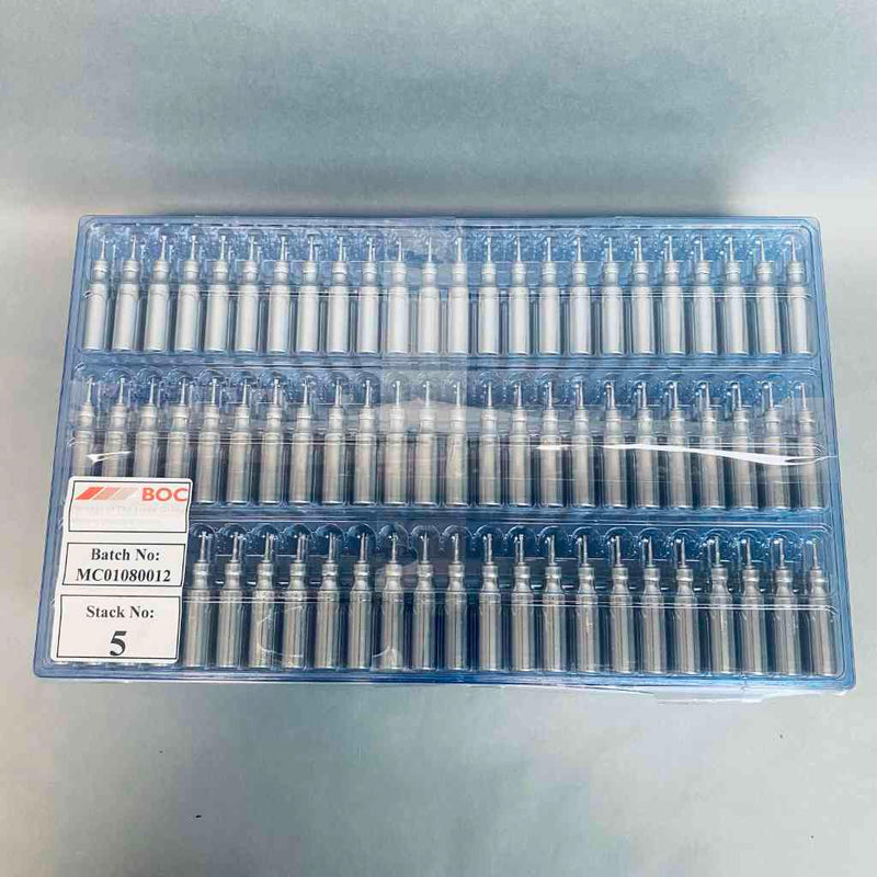 BOC Gases Helium Gas 5 ml Micro Cylinder 45 Bar 7 Packs of 72 - Total of 504 Other BOC Gases