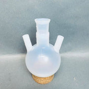 BOLA Round Bottom Flask 3 Neck PFA 500 mL CN 29/32 SN Threaded GL-18 Lab Flasks BOLA