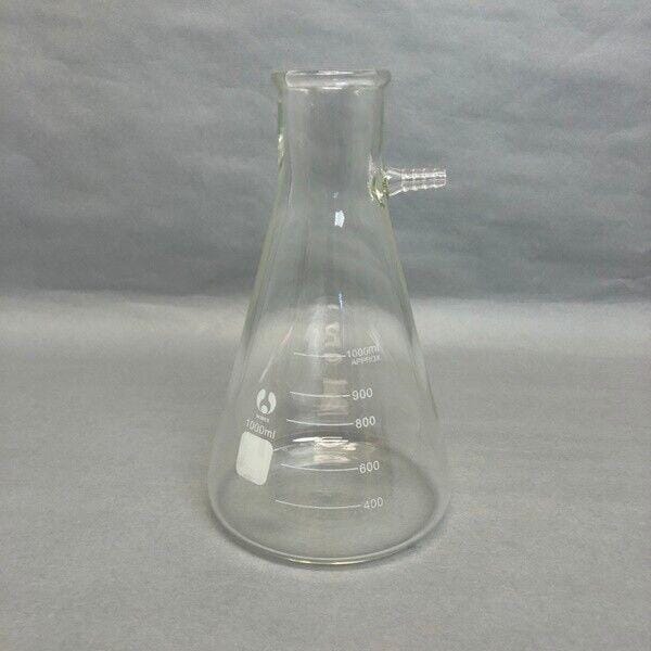 Bomex 1000 ml Heavy Wall Borosilicate Filtering Flask Lab Flasks Bomex