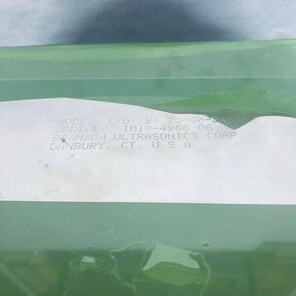 Branson Ultrasonic Immersible Transducer Cleaner Lab Homogenizer 26.5 x 7 x 3 in Ultrasonic Cleaners Branson