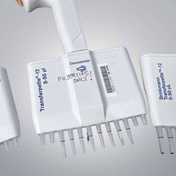 Brinkmann Transferpette 50 ul and 25 ul 12 Channel Pipets Lot of 3 for Parts Pipettors/Automatic Pipettes Brinkmann
