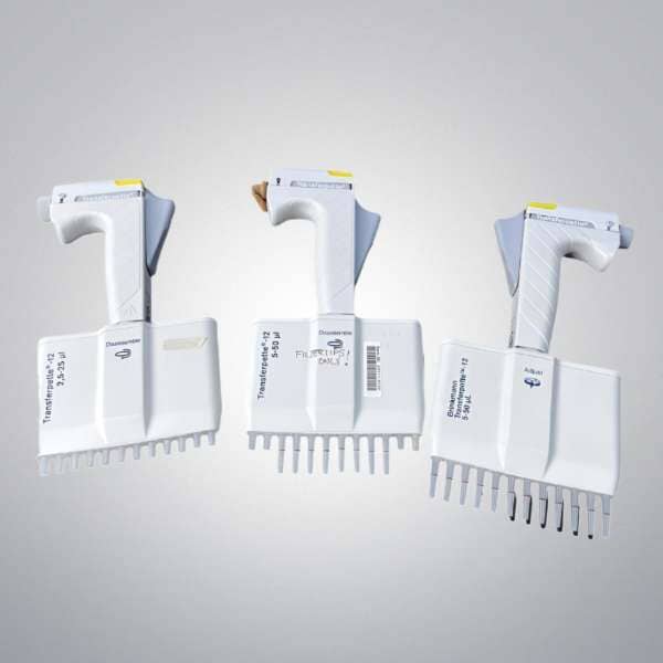 Brinkmann Transferpette 50 ul and 25 ul 12 Channel Pipets Lot of 3 for Parts Pipettors/Automatic Pipettes Brinkmann